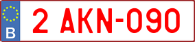 Truck License Plate